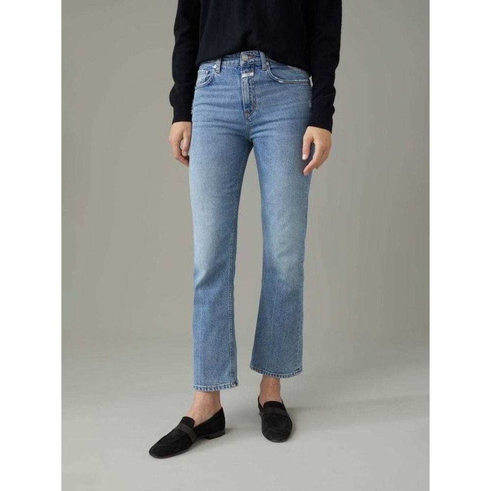 Closed Baylin Flared Jeans Womens 24 Light Blue High Waist Organic Cotton